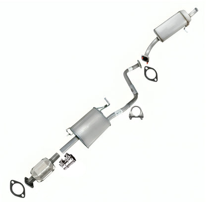 Northeastern Exhaust | Stainless Steel - EPA-Approved Catalytic Converter, Center and Rear Muffler Assembly Compatible for KIA Soul 2014-2019 1.6L | Free Gaskets and Clamps Included | Automotive Replacement Part