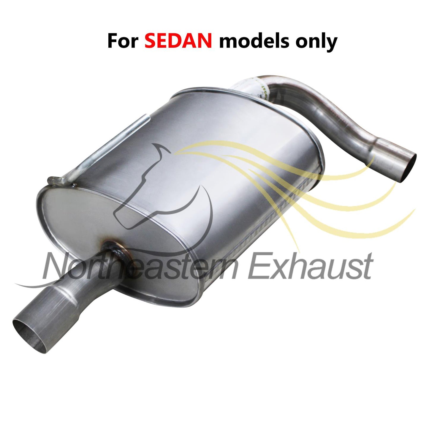 Driver-side Exhaust Muffler for 2009-2012 Nissan Altima 3.5L / 2009-2018 Altima 2.5L Sedan