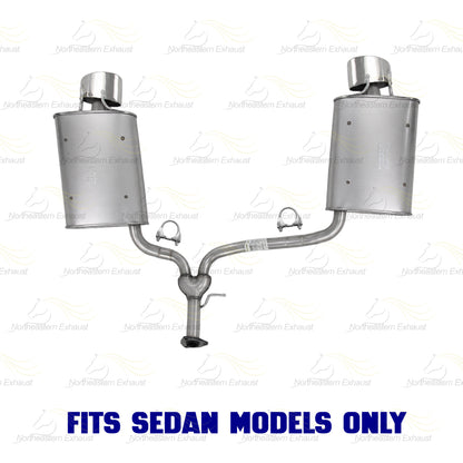 2013-2017 Honda Accord 3.5L Exhaust Y Pipe w/ Pair of Muffler Kit | Stainless Steel | SEDAN