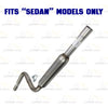 Exhaust Resonator Pipe for 2001-2006 Chrysler Sebring/Dodge Stratus 2.4L 2.7L