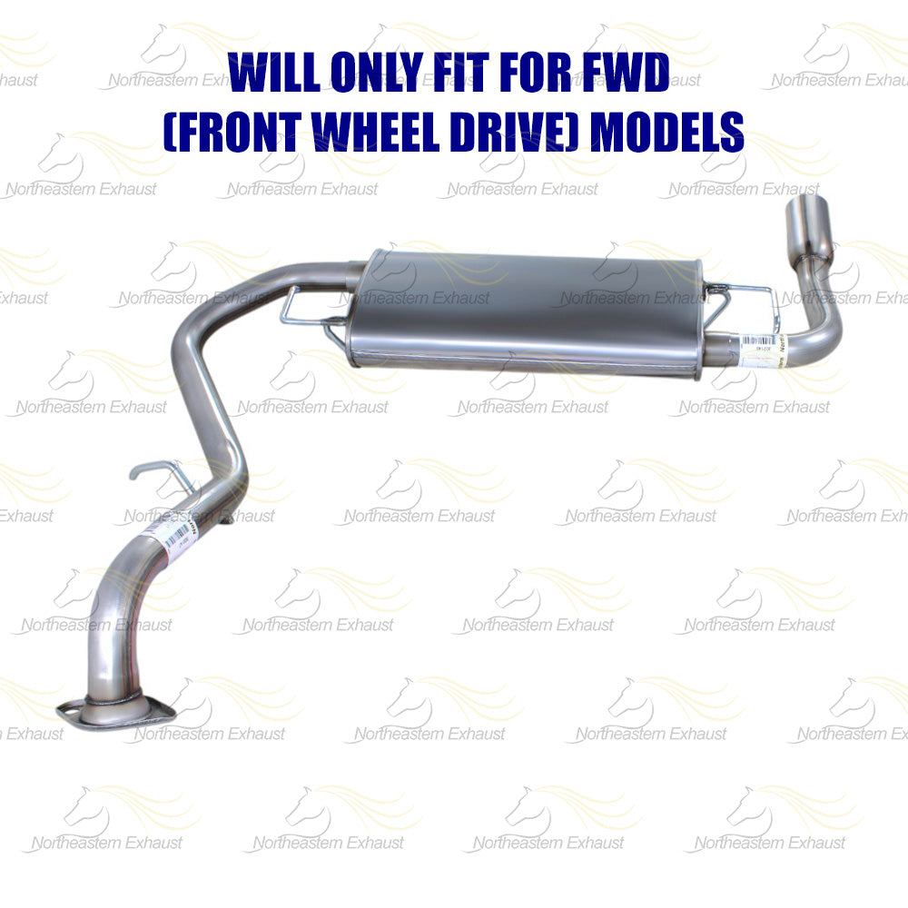 2006-2008 Toyota Matrix 1.8L Exhaust Muffler, Tail Pipe Exhaust System Kit
