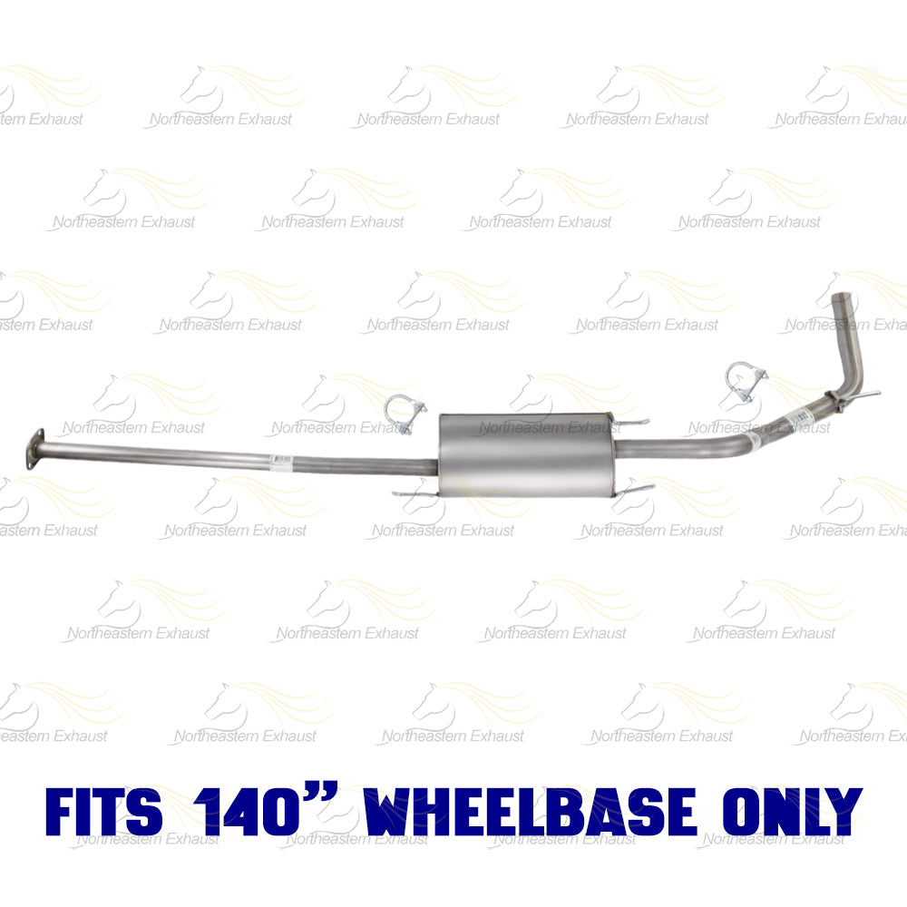 2013-2015 Toyota Tacoma 4.0L 140in WB Intermediate Pipe w/ Muffler Exhaust Kit | Stainless Steel