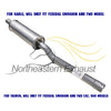 Exhaust Resonator Pipe for 2008-2009 Mercury Sable 3.5L | 2008-2012 Ford Taurus 3.5L