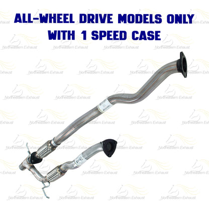 Front Pipe and Y-Pipe Exhaust for 2014-2018 Jeep Cherokee and Chrysler 200 3.2L 3.6L