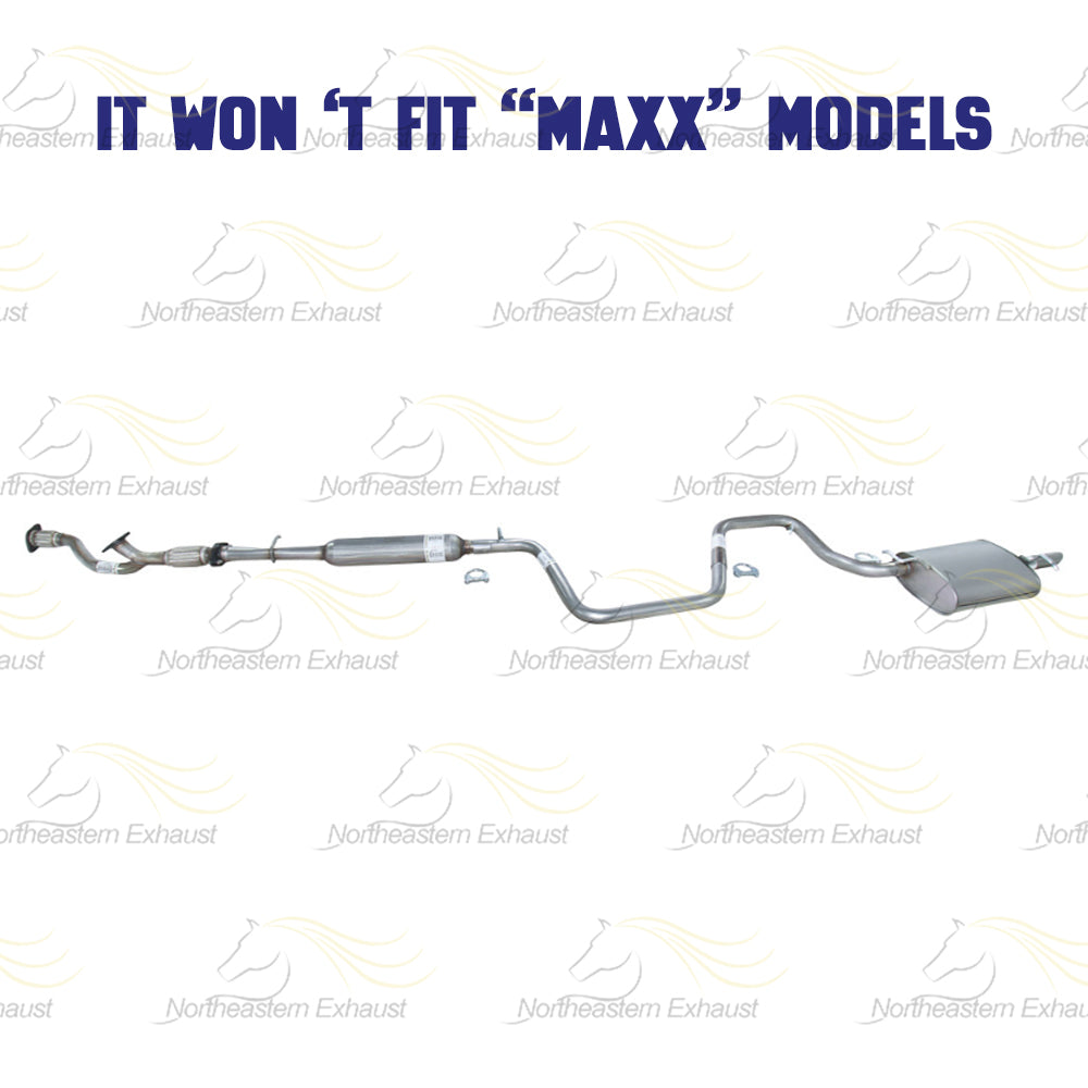 2004 Chevrolet Malibu 3.5L Exhaust Y-Pipe, Resonator, Intermediate Pipe and Muffler
