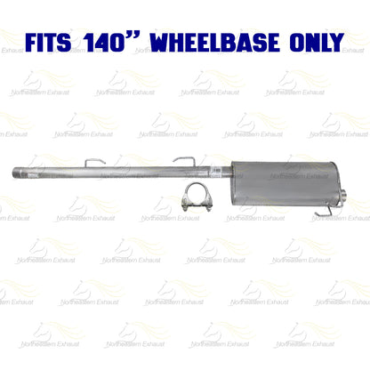 2009–2010 Dodge Ram 1500 3.7L 4.7L & 5.7L 140" WB Stainless Steel Exhaust Pipe with Muffler Kit