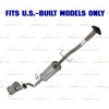 2010-2011 Honda CR-V 2.4L Exhaust Resonator Pipe and Muffler