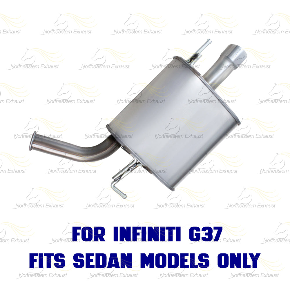 2007-2008 INFINITI G35 3.5L and 2007-2013 INFINITI G37 3.7L  Exhaust Resonator Pipe and Mufflers