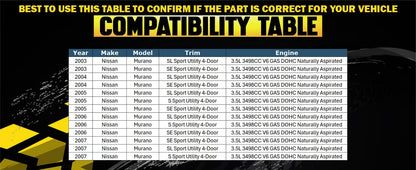 2003-2007 Nissan Murano 3.5L EPA Approved Pair of Manifold, Catalytic Converter, Resonator and Muffler