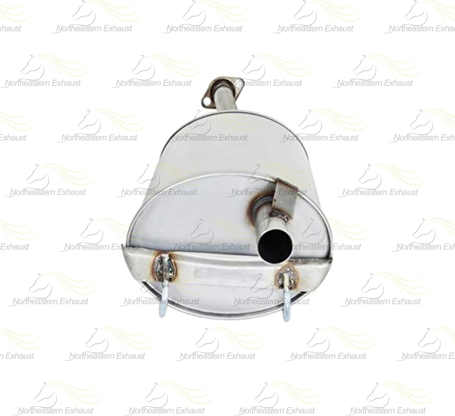 Northeastern Exhaust | Stainless Steel Resonator and Muffler Exhaust System Kit Compatible for Honda Civic 1996-2000 1.6L | Free Gaskets and Clamp Included | Automotive Replacement Part