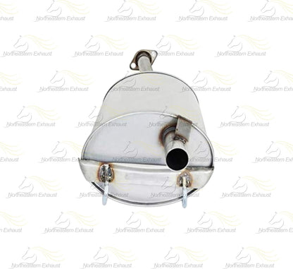 Northeastern Exhaust | Stainless Steel Resonator and Muffler Exhaust System Kit Compatible for Honda Civic 1996-2000 1.6L | Free Gaskets and Clamp Included | Automotive Replacement Part