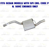 2000-2004 Ford Focus SOHC 2.0L Sedan Exhaust System Kit