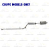 2006-2011 Honda Civic 1.8L Coupe Exhaust Resonator Pipe and Muffler
