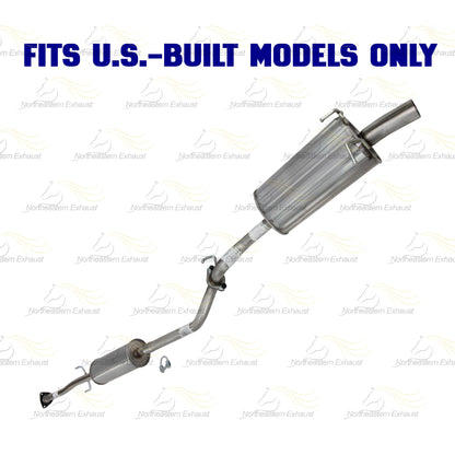 2010-2011 Honda CR-V 2.4L Exhaust Resonator Pipe and Muffler