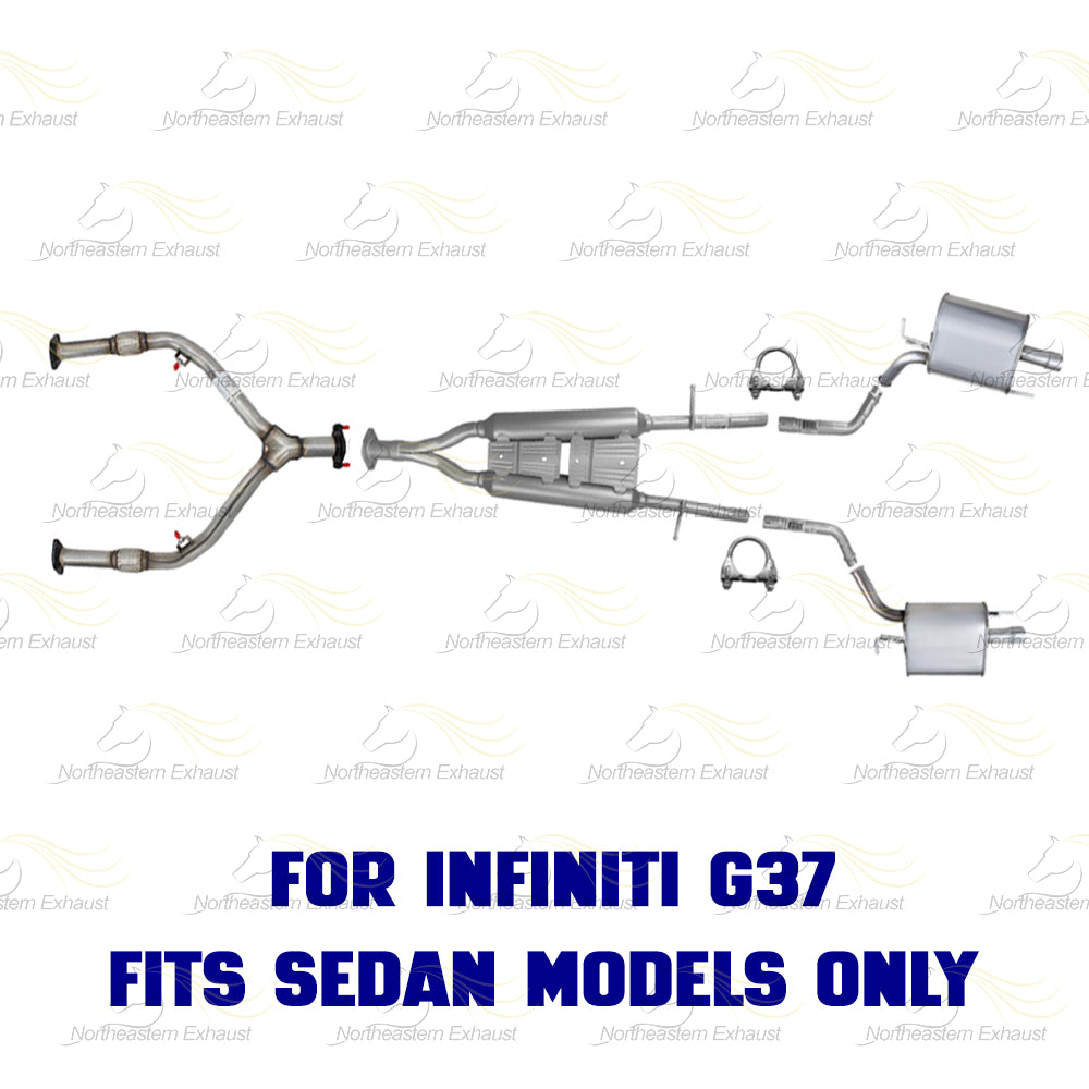 Cat-back Exhaust System for 2007-2013 Infiniti G35 3.5L and 2007-2013 Infiniti G37 3.7L| SEDAN only