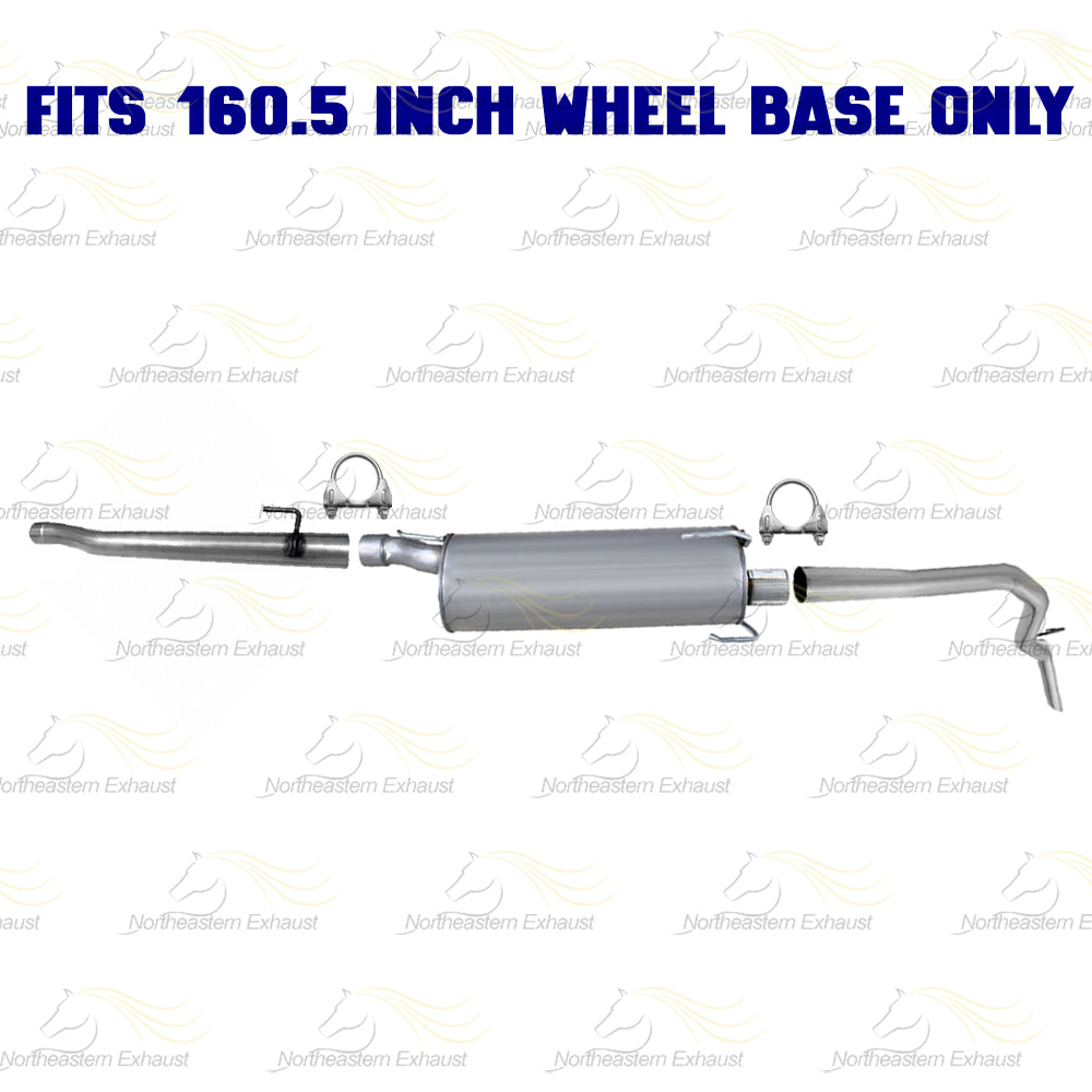 Intermediate Pipe, Muffler and Tail Pipe for 2007-2009 Ram 2500 and 2003-2008 Ram 3500 5.7L
