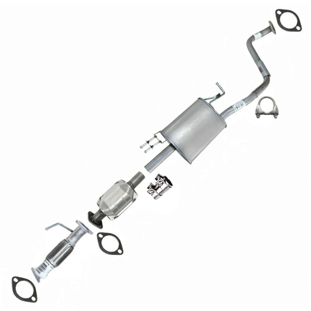 2014-2019 Kia Soul 1.6L Exhaust Pipe and Muffler with EPA Approved Catalytic