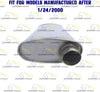 2003-2006 Jeep Wrangler 2.4L | 2000-2002 Wrangler 2.5L | 2000-2006 Wrangler 4.0L Exhaust Muffler