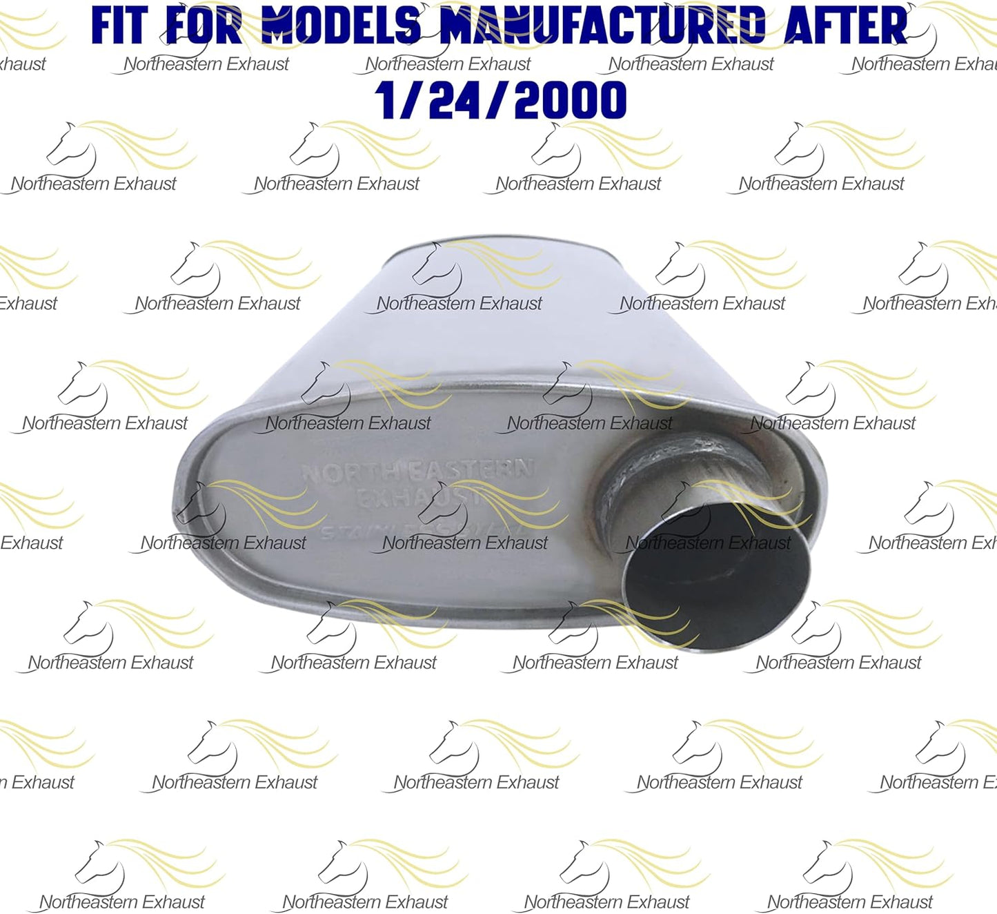 2003-2006 Jeep Wrangler 2.4L | 2000-2002 Wrangler 2.5L | 2000-2006 Wrangler 4.0L Exhaust Muffler