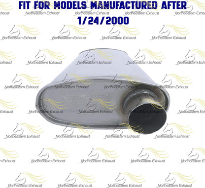 2003-2006 Jeep Wrangler 2.4L | 2000-2002 Wrangler 2.5L | 2000-2006 Wrangler 4.0L Exhaust Muffler