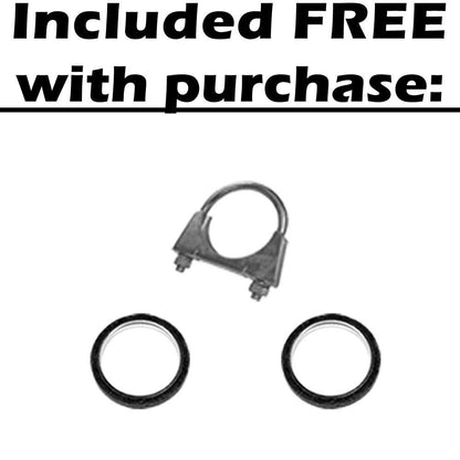 Northeastern Exhaust | Stainless Steel Resonator & Muffler Exhaust System Kit Compatible for 1997-1998 Lexus ES300 | 1999-2003 Toyota Solara | Free Gaskets Included | Automotive Replacement Part
