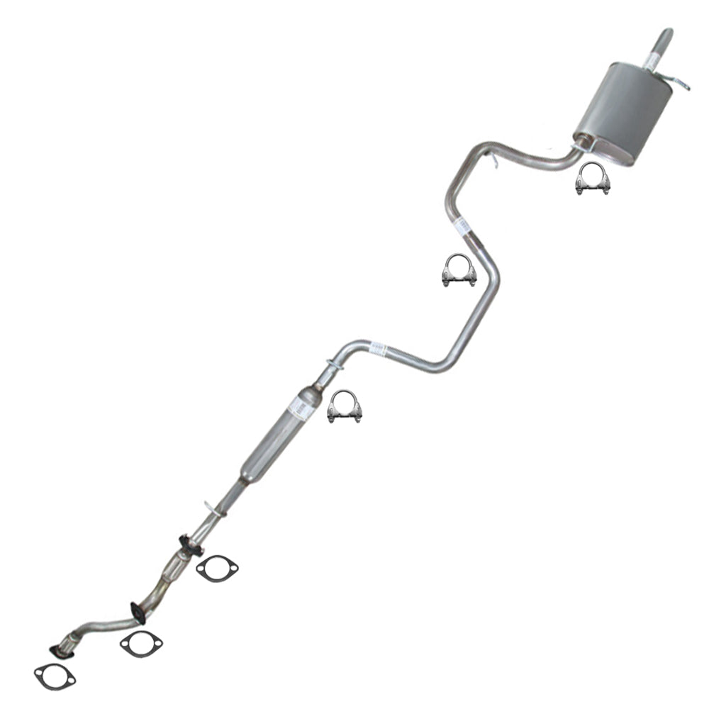 Northeastern Exhaust | Stainless Steel Y-Pipe, Resonator, Intermediate Pipe, and Muffler Exhaust System Kit Compatible for Chevrolet Malibu 2004 3.5L | Automotive Replacement Part