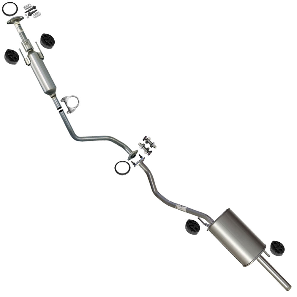 2012-2018 Nissan Versa 1.6L Muffler and Resonator | Cat Back Exhaust System Kit - For Sedan