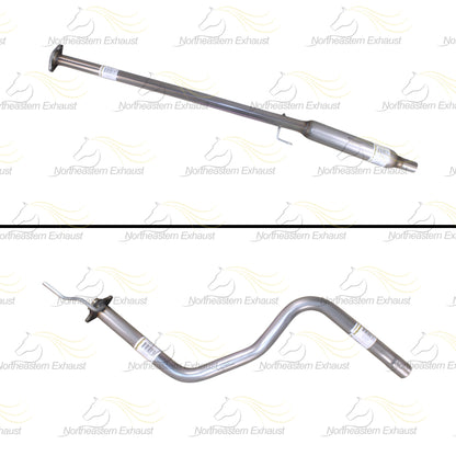 Northeastern Exhaust | Stainless Steel Resonator and Muffler Exhaust System Kit Compatible for Honda Civic 1996-2000 1.6L | Free Gaskets and Clamp Included | Automotive Replacement Part
