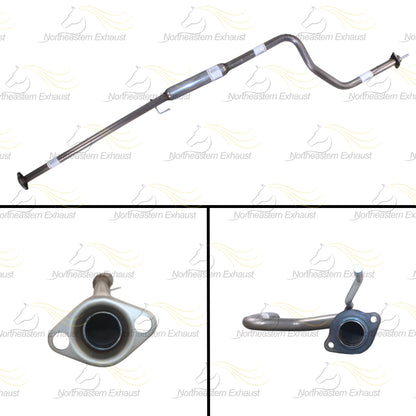 Northeastern Exhaust | Stainless Steel Resonator and Muffler Exhaust System Kit Compatible for Honda Civic 1996-2000 1.6L | Free Gaskets and Clamp Included | Automotive Replacement Part