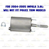 Northeastern Exhaust | Stainless Steel Exhaust Muffler Compatible for 2000-2005 Chevrolet Impala 3.4L, 3.8L | 2000-2005 Chevrolet Monte Carlo 3.4L | Free Clamp and Hangers Included