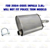 Northeastern Exhaust | Stainless Steel Exhaust Muffler Compatible for 2000-2005 Chevrolet Impala 3.4L, 3.8L | 2000-2005 Chevrolet Monte Carlo 3.4L | Free Clamp and Hangers Included
