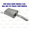 Northeastern Exhaust | Stainless Steel Exhaust Muffler Compatible for 2000-2005 Chevrolet Impala 3.4L, 3.8L | 2000-2005 Chevrolet Monte Carlo 3.4L | Free Clamp and Hangers Included