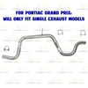 Exhaust Intermediate Pipe for 2003-2005 Chevrolet Impala 3.4L & 3.8L | 2003-2005 Monte Carlo 3.4L | 2005-2008 Pontiac Grand Prix 3.8L