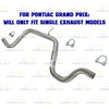 Exhaust Intermediate Pipe for 2003-2005 Chevrolet Impala 3.4L & 3.8L | 2003-2005 Monte Carlo 3.4L | 2005-2008 Pontiac Grand Prix 3.8L