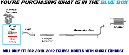 Front Exhaust Pipe for 2006-2012 Mitsubishi Eclipse 2.4L | 2004-2012 Mitsubishi Galant 2.4L