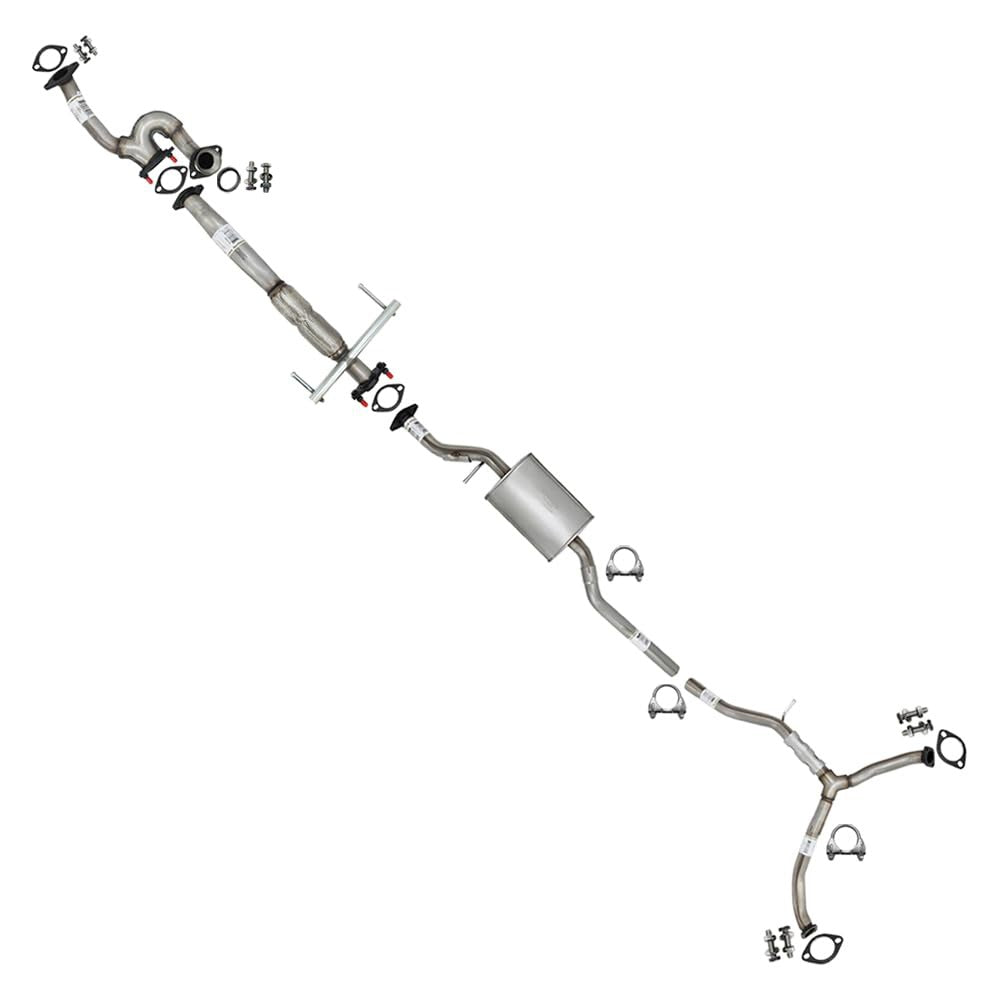 Front Y-Pipe & Flex Pipe Resonator Rear Y-Pipe Kit for 2007 CX-9 3.5L | 2008-2012 Mazda CX-9 3.7L