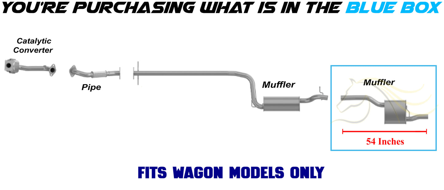 2000-2004 Ford Focus 2.0L Exhaust Muffler Assembly
