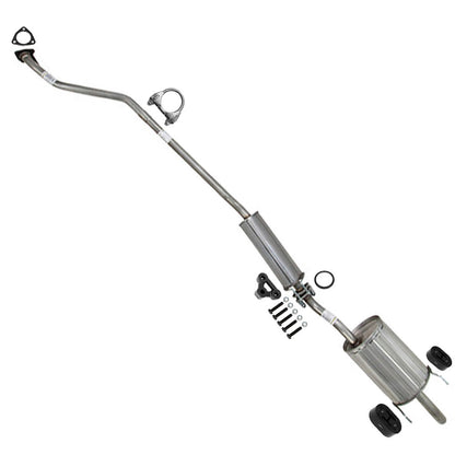 2001-2005 Honda Civic 1.7L Exhaust Resonator and Muffler Kit w/ Hanger Stainless Steel