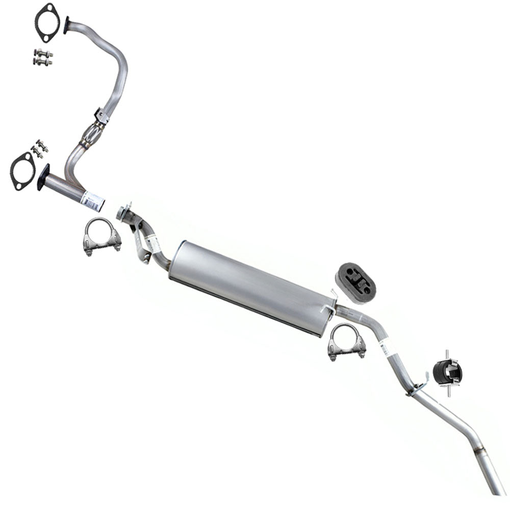 2002-2004 Nissan Xterra 3.3L Stainless Steel - Exhaust Y-Pipe Muffler Assembly