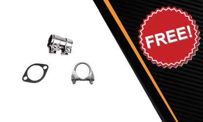Northeastern Exhaust | Stainless Steel Resonator Pipe, Rear Muffler Assembly Compatible for KIA Soul 2014-2016 2.0L | Free Clamps and Gasket Included | Automotive Replacement Part