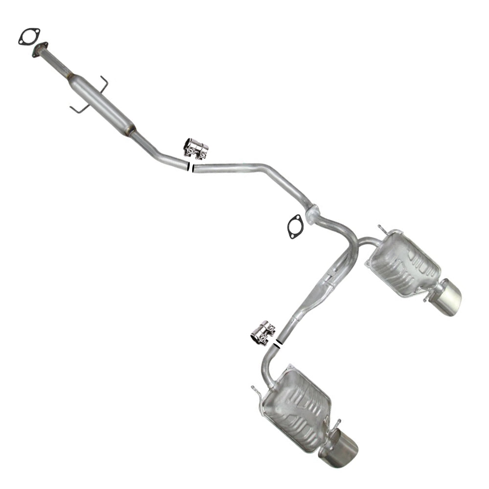 2007-2008 Hyundai Tiburon 2.0L Direct-Fit Resonator Muffler Assembly