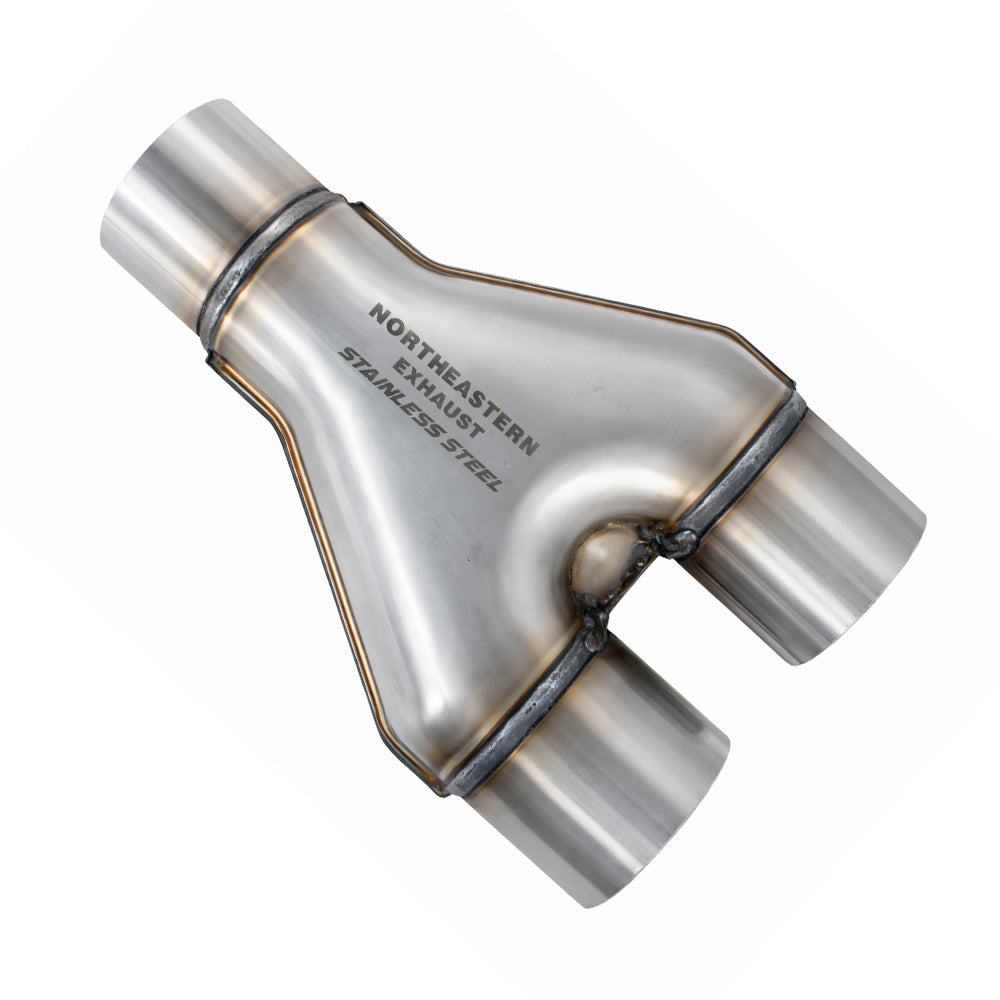Stainless Steel Universal Exhaust Stamped Y Pipe | 2.5" Inch ID/OD (6 PACK) | 2" Inch ID/OD (6 PACK) | 2.25" Inch ID/OD | 2.5" Inch ID/OD