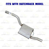 Northeastern Exhaust | Stainless Steel Exhaust Muffler Assembly Compatible for Ford Focus 2000-2004 2.0L | Hatchback | Free Clamp Included | Automotive Replacement Part