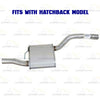 Northeastern Exhaust | Stainless Steel Exhaust Muffler Assembly Compatible for Ford Focus 2000-2004 2.0L | Hatchback | Free Clamp Included | Automotive Replacement Part
