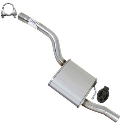 Northeastern Exhaust | Stainless Steel Exhaust Muffler Assembly Compatible for Ford Focus 2000-2004 2.0L | Hatchback | Free Clamp Included | Automotive Replacement Part