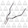1987–2002 Chevrolet Silverado/C/K 1500 and 2500 Dual 2.5'' Mandrel-Bent Exhaust Pipe with  Black Tips for Gas Models