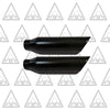 1987-2004 Dodge Ram 1500 and 2500 Dual 2.5'' Mandrel-Bent Pipe with Black Tips and Single Chamber Muffler Exhaust Kit