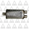 1987-2002 GMC Sierra/C/K 1500 and 2500 Dual 2.5'' Mandrel-Bent Pipe with Black Tips and Single Chamber Muffler Exhaust Kit