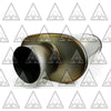 1987-2004 Dodge Ram 1500 and 2500 Dual 2.5'' Mandrel-Bent Pipe with Black Tips and Single Chamber Muffler Exhaust Kit