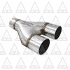 Stainless Steel Universal Exhaust Stamped Y Pipe | 2.5" Inch ID/OD (6 PACK) | 2" Inch ID/OD (6 PACK) | 2.25" Inch ID/OD | 2.5" Inch ID/OD
